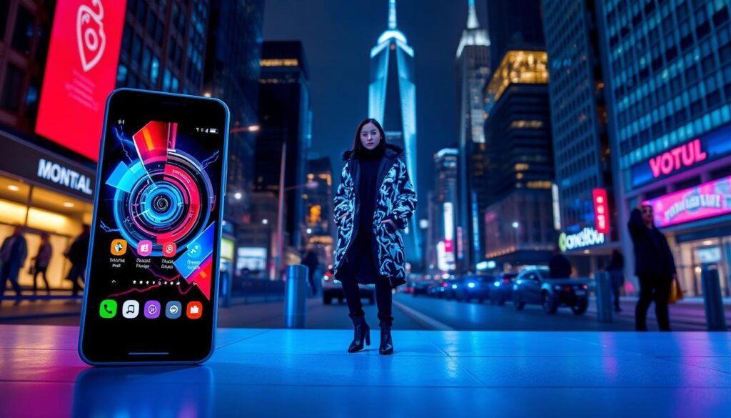 Image LEDiu visual technology for mobile fashion