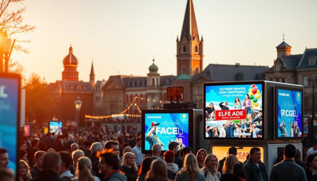 publicité mobile à écran DEL Laval