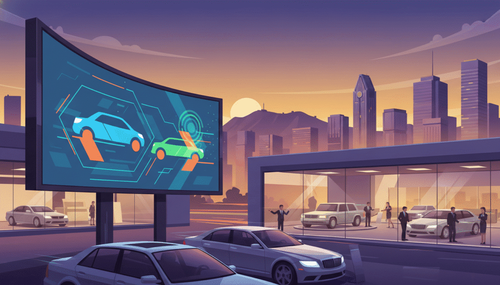 Publicité mobile concessionnaires automobiles