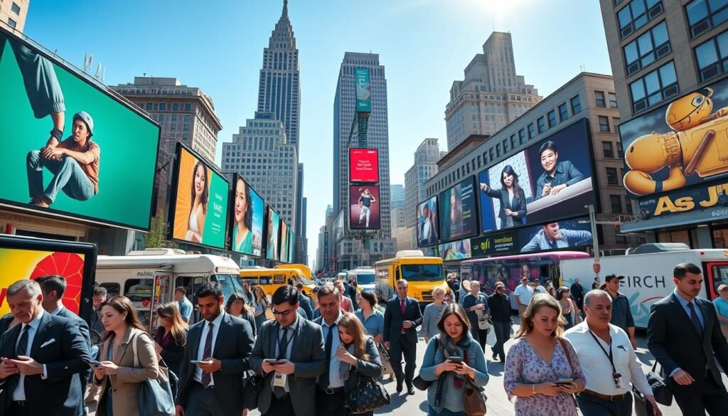 Publicité mobile  trafic quotidien à Montréal
