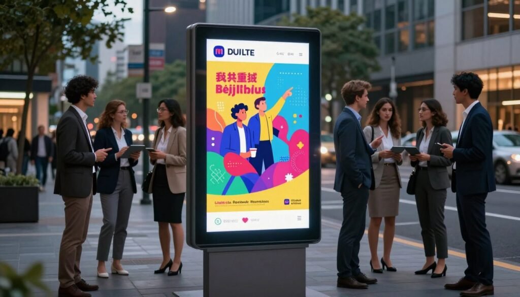 publicité mobile DEL